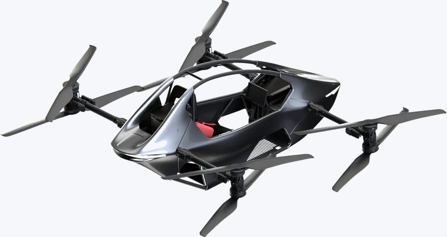 YIVTOL S-ZERO BASIC, three-quarter view
