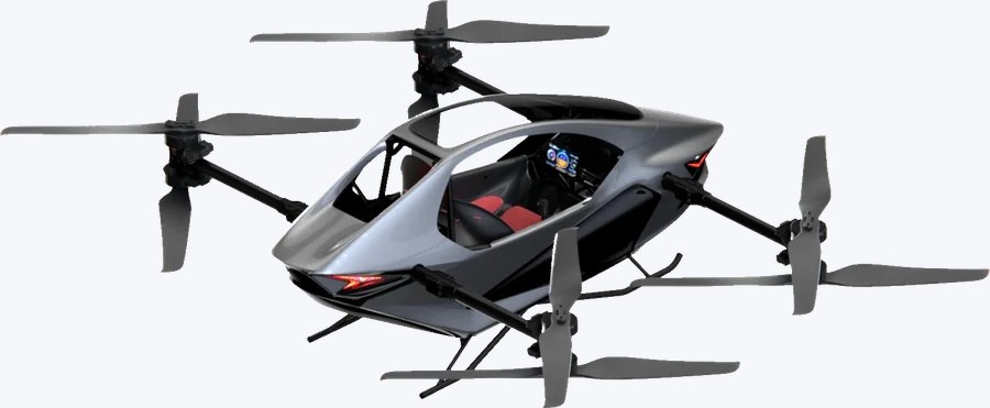YIVTOL S-ZERO MAX, three-quarter view