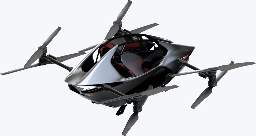 YIVTOL S-ZERO MAX LITE, three-quarter view